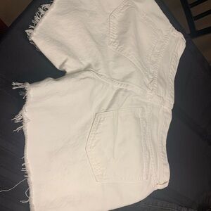 Abercrombie & Fitch White Jean Shorts